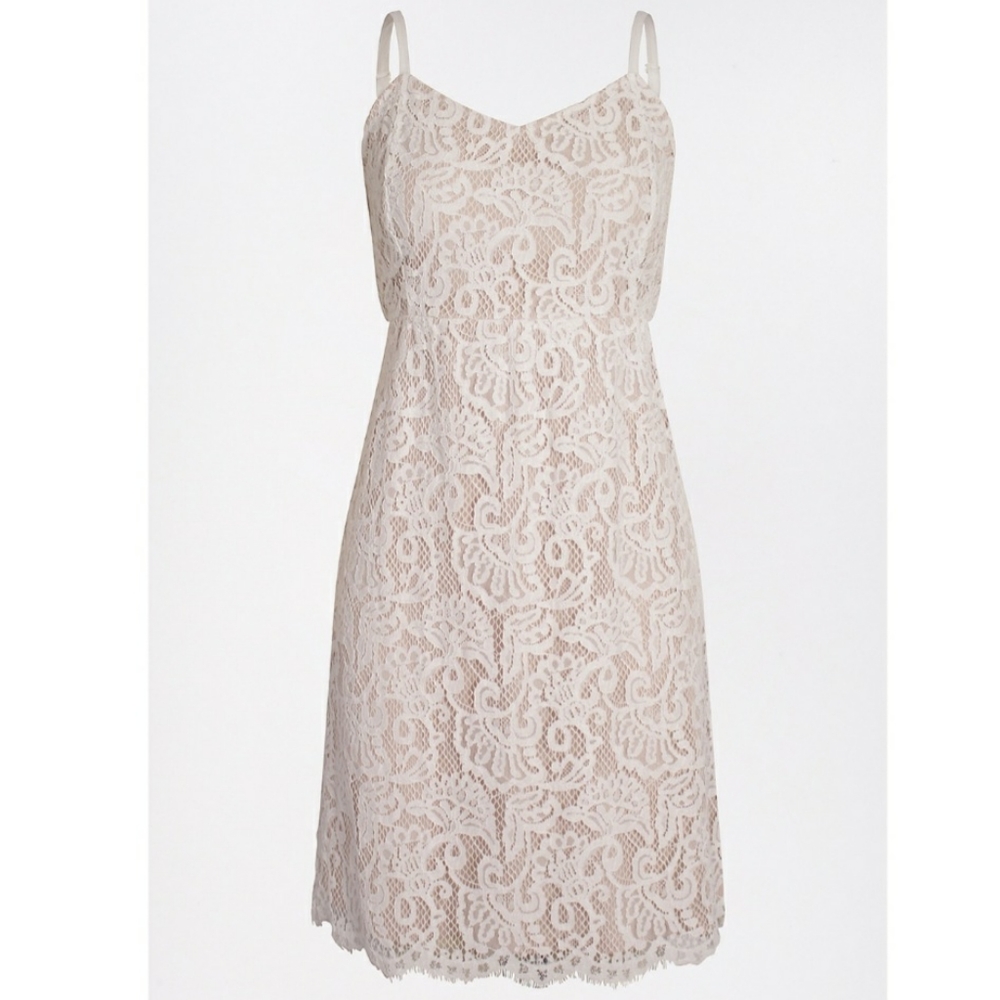 Sweetheart Neck Lace Skater Dress